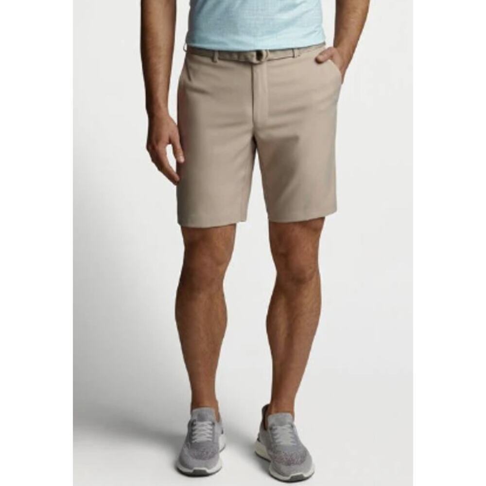 PETER MILLAR Salem Classic FIT Khaki Shorts Size 44 mens golf casual
